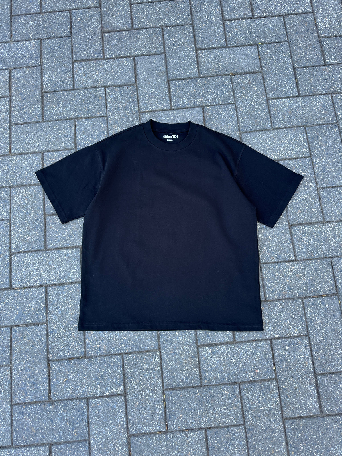 Basic ‘side’ T-shirt - Black