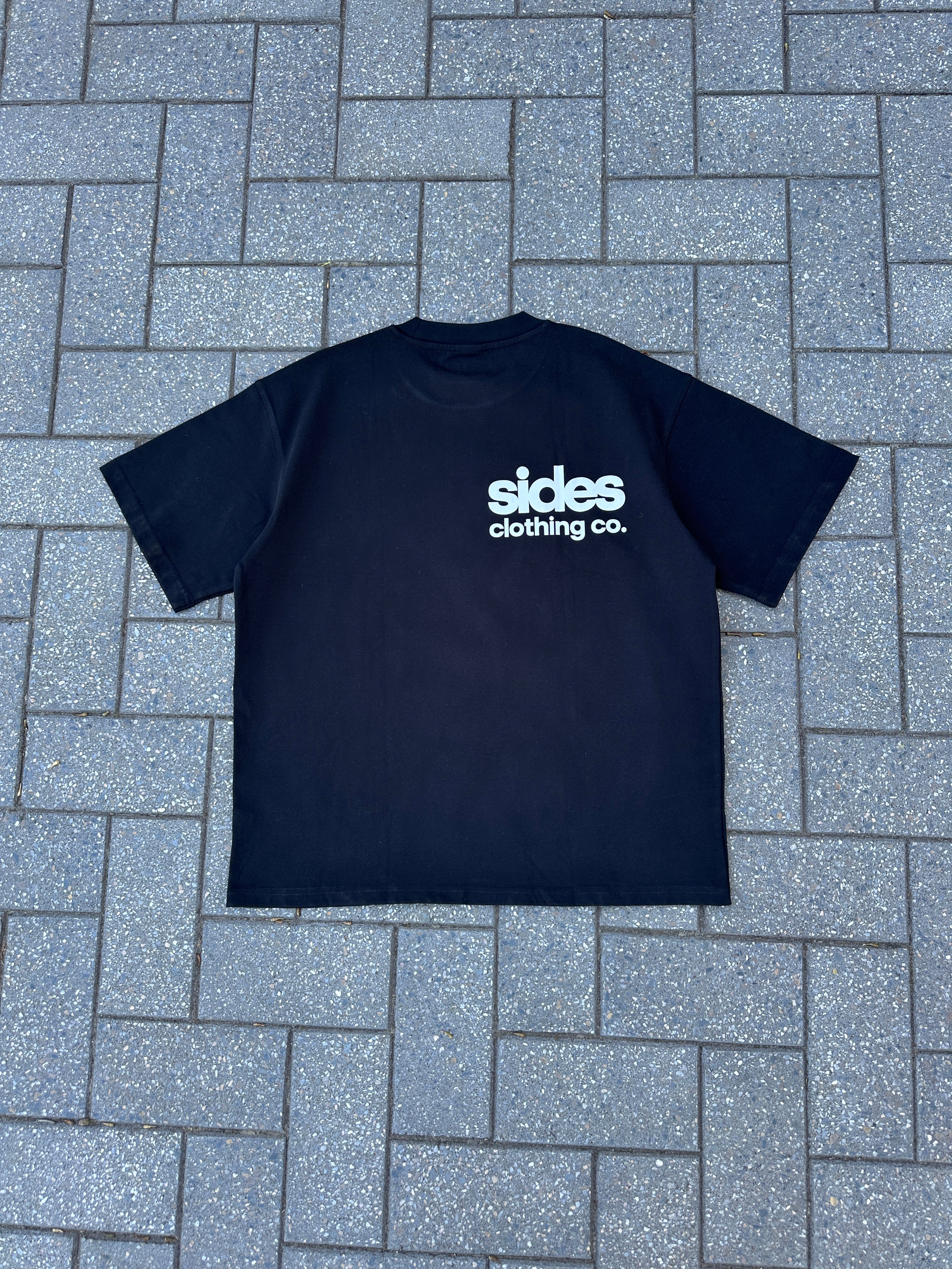 Basic ‘side’ T-shirt - Black