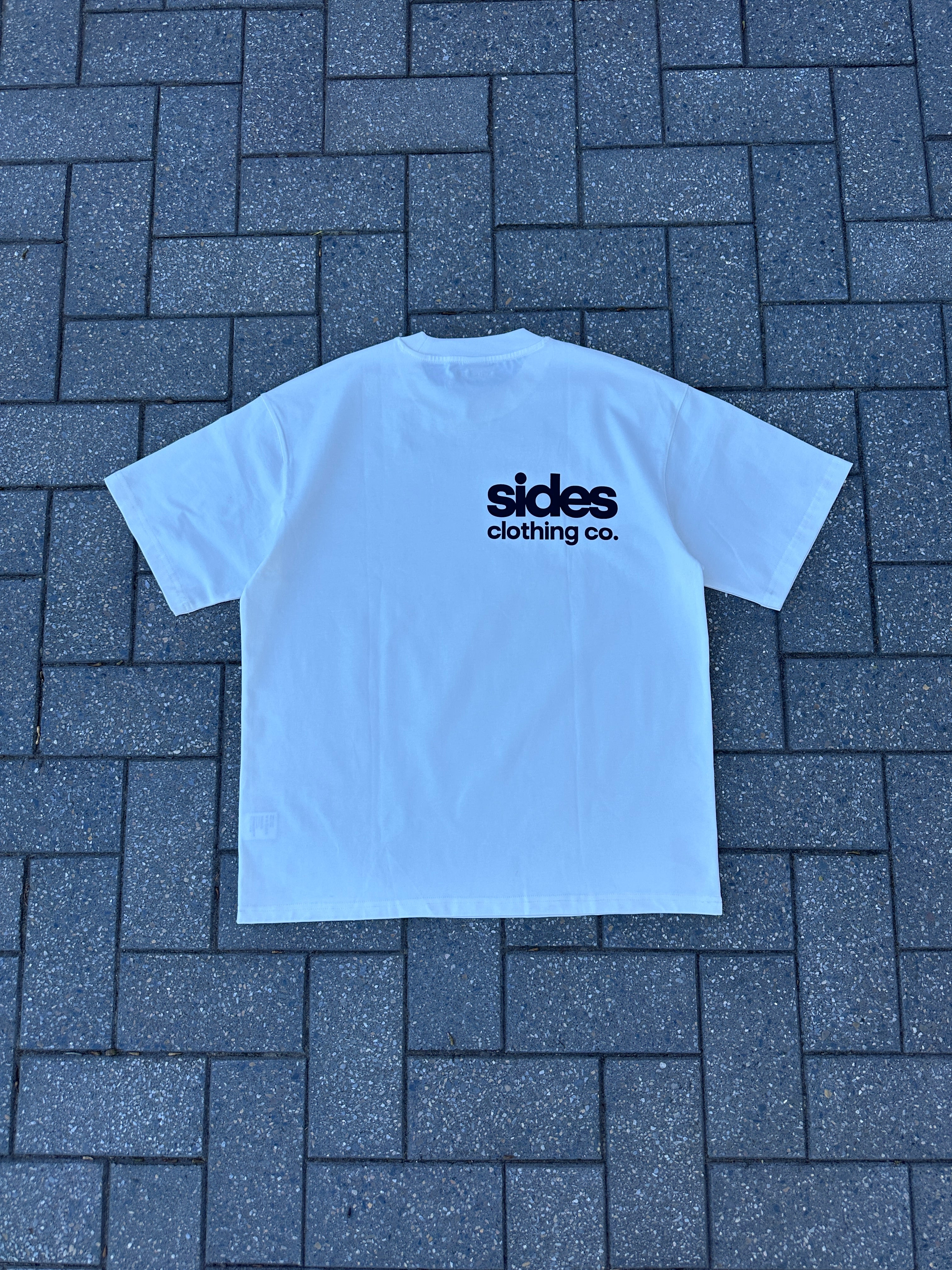 Basic ‘side’ T-shirt - White